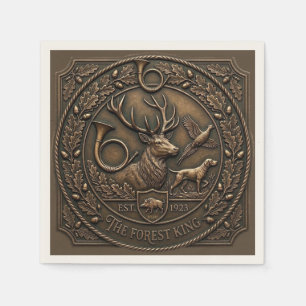 Bronze-Jagdemblem Serviette