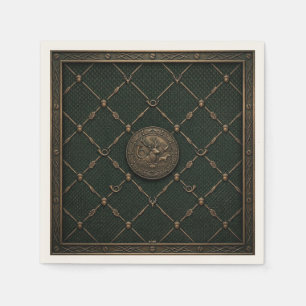 Bronze-Jagdemblem Serviette