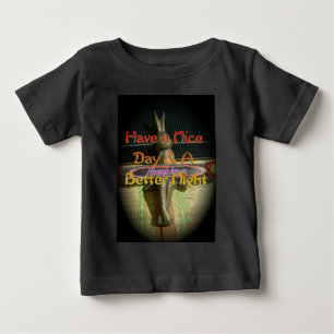 Bronze-Kaninchenskulptur mit inspirierenden Zitate Baby T-shirt