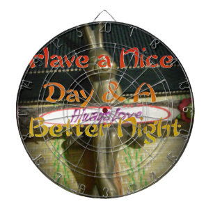 Bronze-Kaninchenskulptur mit inspirierenden Zitate Dartscheibe