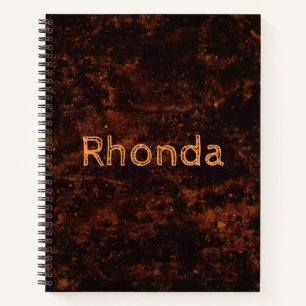 Bronze Lava Notizbuch