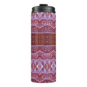 Bronze Leaf Ikat Thermosbecher