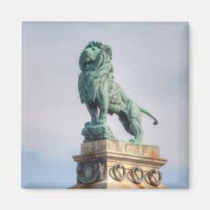Bronze Lion Statue Magnet