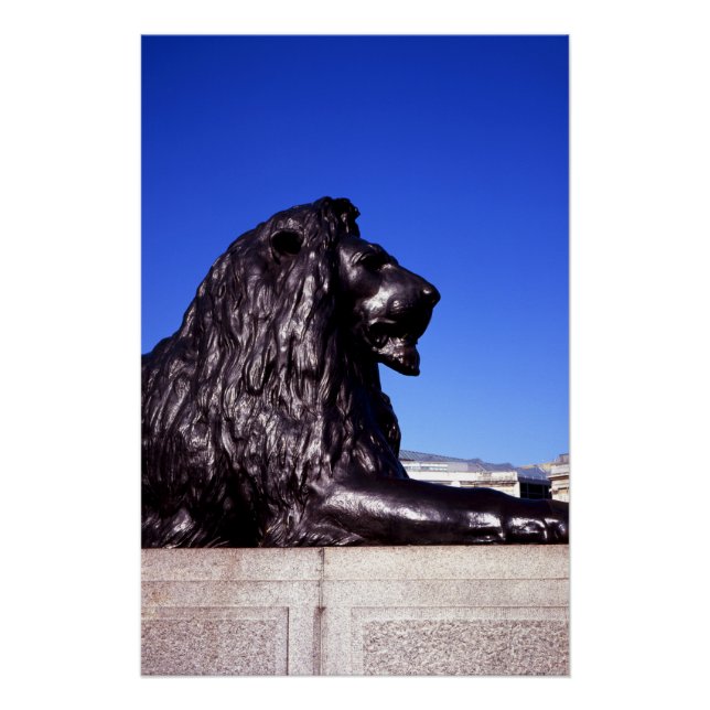 Bronze Lion Trafalgar Square Poster (Vorderseite)