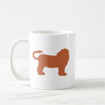 Bronze-Löwe-Zodiak-Silhouette-Tasse – Warmes Leo