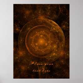 Bronze Mandala Hintergrund 2001 Poster