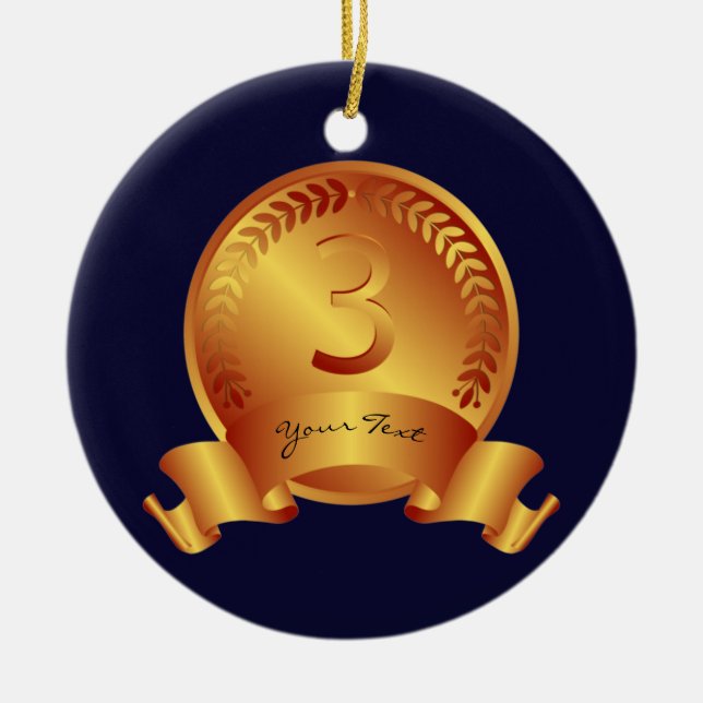 Bronze-Medaille und Sonderpreis für Text  Keramik Ornament (Vorne)