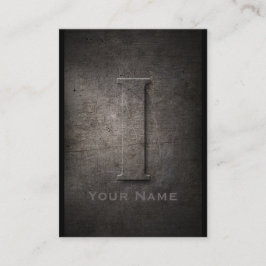 Bronze Metal Mit Monogramm I Visitenkarte