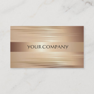 Bronze Metallic Business Card Visitenkarte