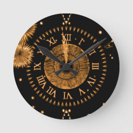Bronze-Mitternachtsuhr Runde Wanduhr
