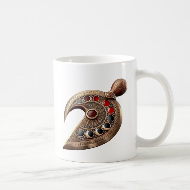 Bronze Mond Dolch Kopis  Kaffeetasse (Rechts)