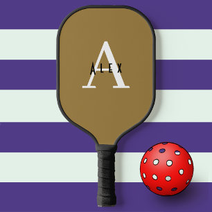 Bronze-Nebel Moderne benutzerdefinierte Monogramm Pickleball Schläger