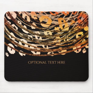 Bronze Orange Gepard Tierdruck Exotischer Druck Mousepad