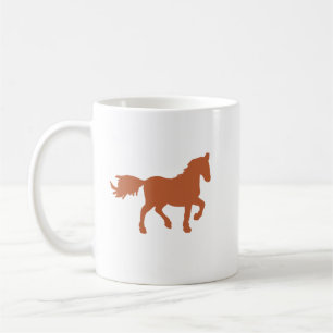 Bronze-Pferd-Zodiak-Emblem-Tasse Kaffeetasse