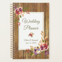 Bronze Rose Wood Floral Wedding