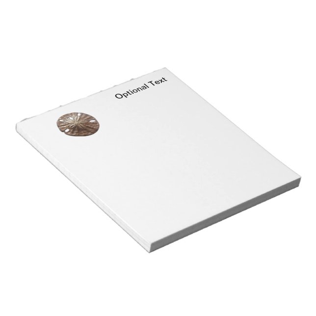 Bronze Sand Dollar Notizblock (angewinkelt)