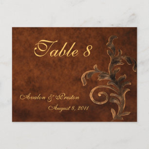 Bronze Scroll Leaf Jeder Anlass Postkarte