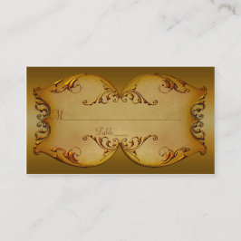 Bronze-Scrolls-Platzkarten Platzkarte