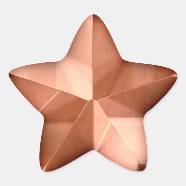 Bronze-Star-Sticker Stern-Aufkleber (Vorderseite)
