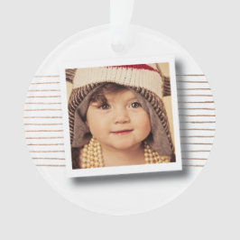 Bronze Streifen Weihnachtsbaum Foto Rahmen Ornamen Ornament