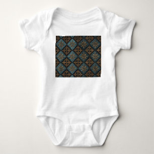 Bronze Textur mit Schnitzmuster. Baby Strampler