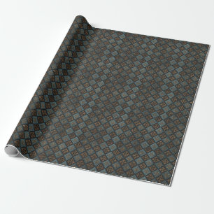 Bronze Textur mit Schnitzmuster. Geschenkpapier