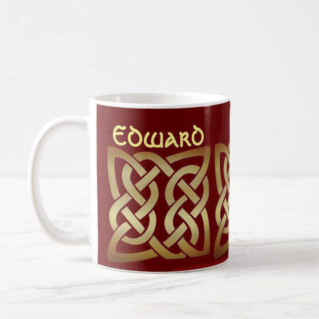 Bronze Tone Celtic Knot Kaffeetasse (Links)