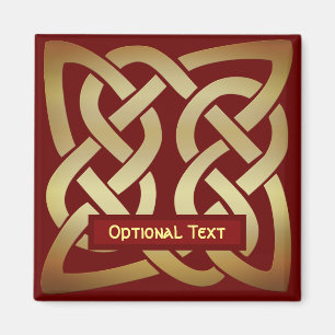 Bronze Tone Celtic Knot Magnet