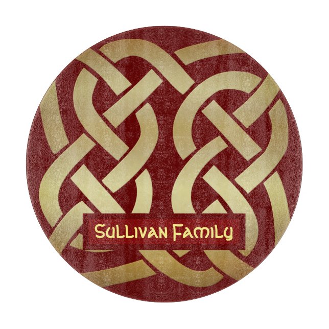 Bronze Tone Celtic Knot Schneidebrett (Vorderseite)