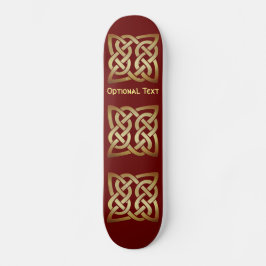 Bronze Tone Celtic Knot Skateboard