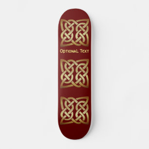 Bronze Tone Celtic Knot Skateboard