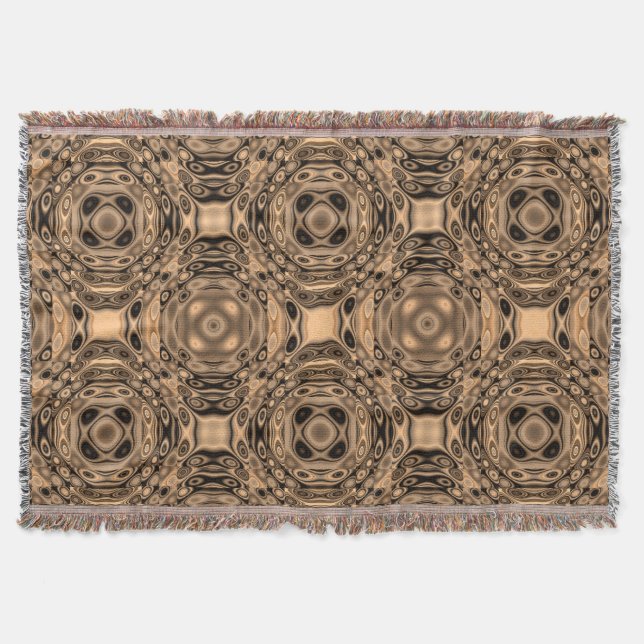 Bronze Tone Geometric Abstrakt Decke (Vorderseite)