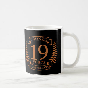 Bronze traditionelles Hochzeitstag 19 Jahre Tasse