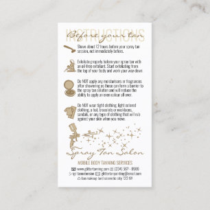 Bronze vor der Pflegespritze Bräunen Visitenkarte