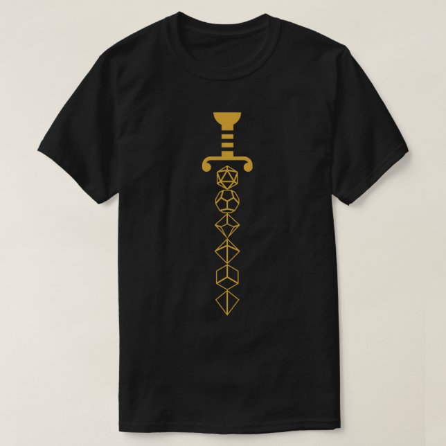 Bronze-Würfel des Klerikers T-Shirt (Design vorne)