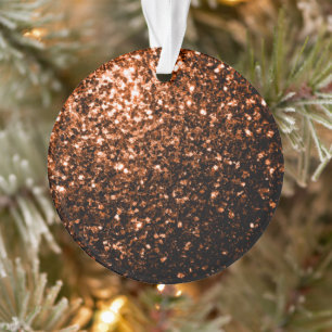 Bronzebraun-Imitat aus Kupfer Glitzer Glitzern Ornament
