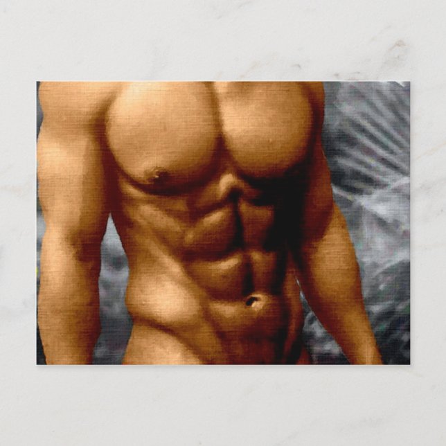 Bronzed Hunk Postkarte (Vorderseite)