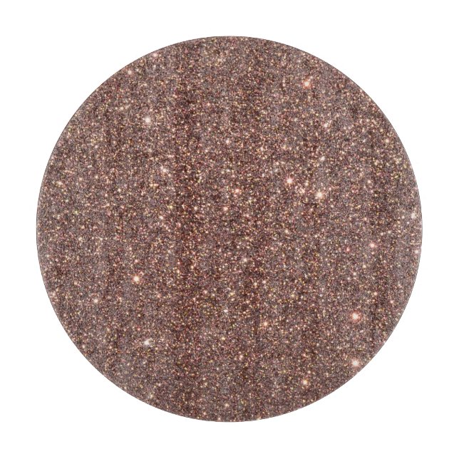 BronzeGlitzer-Glitzern Schneidebrett (Vorderseite)