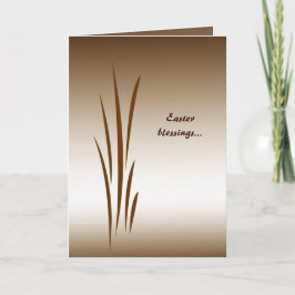 Bronzegras Ostern Feiertagskarte