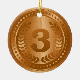 Bronzemedaille 3. Platz Gewinner Keramik Ornament