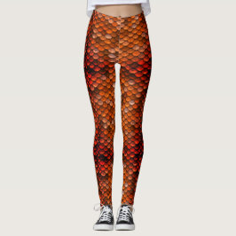 Bronzemutter der Drache-Drache-Skala-Leggings Leggings