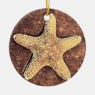 Bronzestarfish-Weihnachtsverzierung Keramikornament