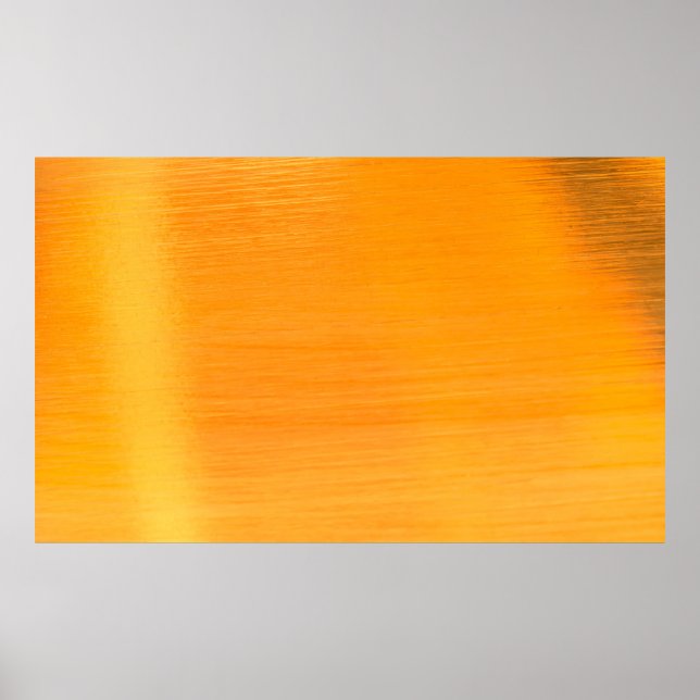 Bronzestraße aus Gold Steel, gealtert, legiert, Poster (Vorne)