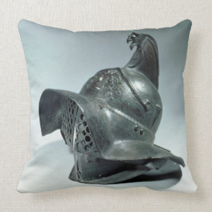 Bronzesturzhelm von Thracian Gladiator, römisch, Kissen