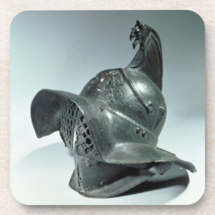 Bronzesturzhelm von Thracian Gladiator, römisch, Untersetzer