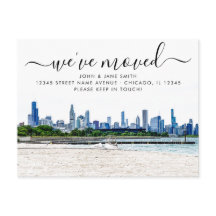Bronzeville Chicago Moving Ankündigung Postkarte