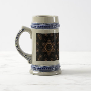 Bronzezeit-Mandala Bierglas