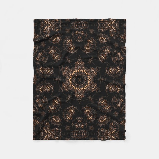 Bronzezeit-Mandala  Fleecedecke (Vorderseite)