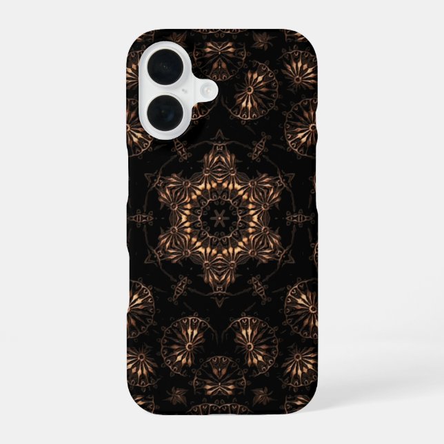 Bronzezeit-Mandala  iPhone 16 Hülle (Rückseite)