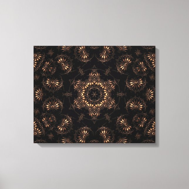 Bronzezeit-Mandala  Leinwanddruck (Vorderseite)
